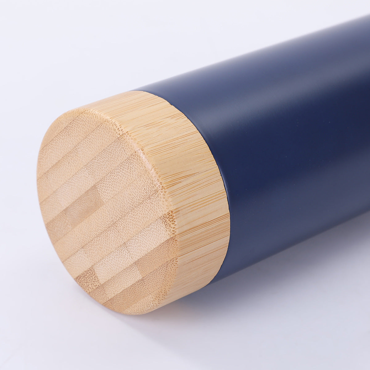 Car Insulated Bottle with Bamboo Base and Lid